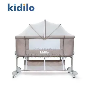Kidilo Multifunctional Baby Bed ዘመናዊ ባለ-አጎበር የልጆች አልጋ
