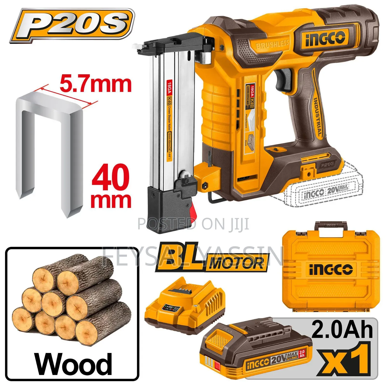 Ignco Chargeable Wood Nailer