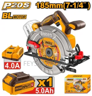 Ignco Chargeable Circular Saw 188mm 5.0a
