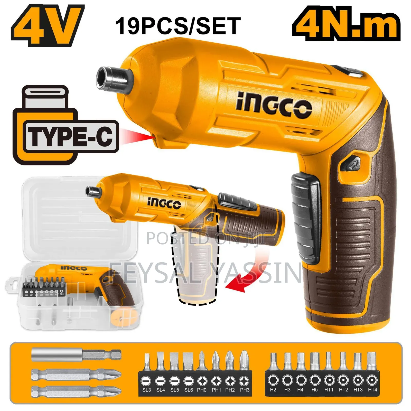 Ignco Chargeable Screw Driver 4v