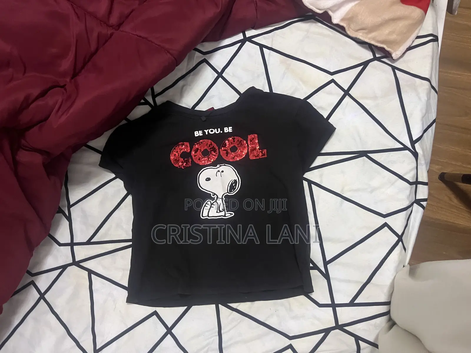 Black Top With Drawings