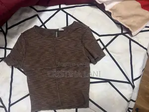 Brown Top With Stripes
