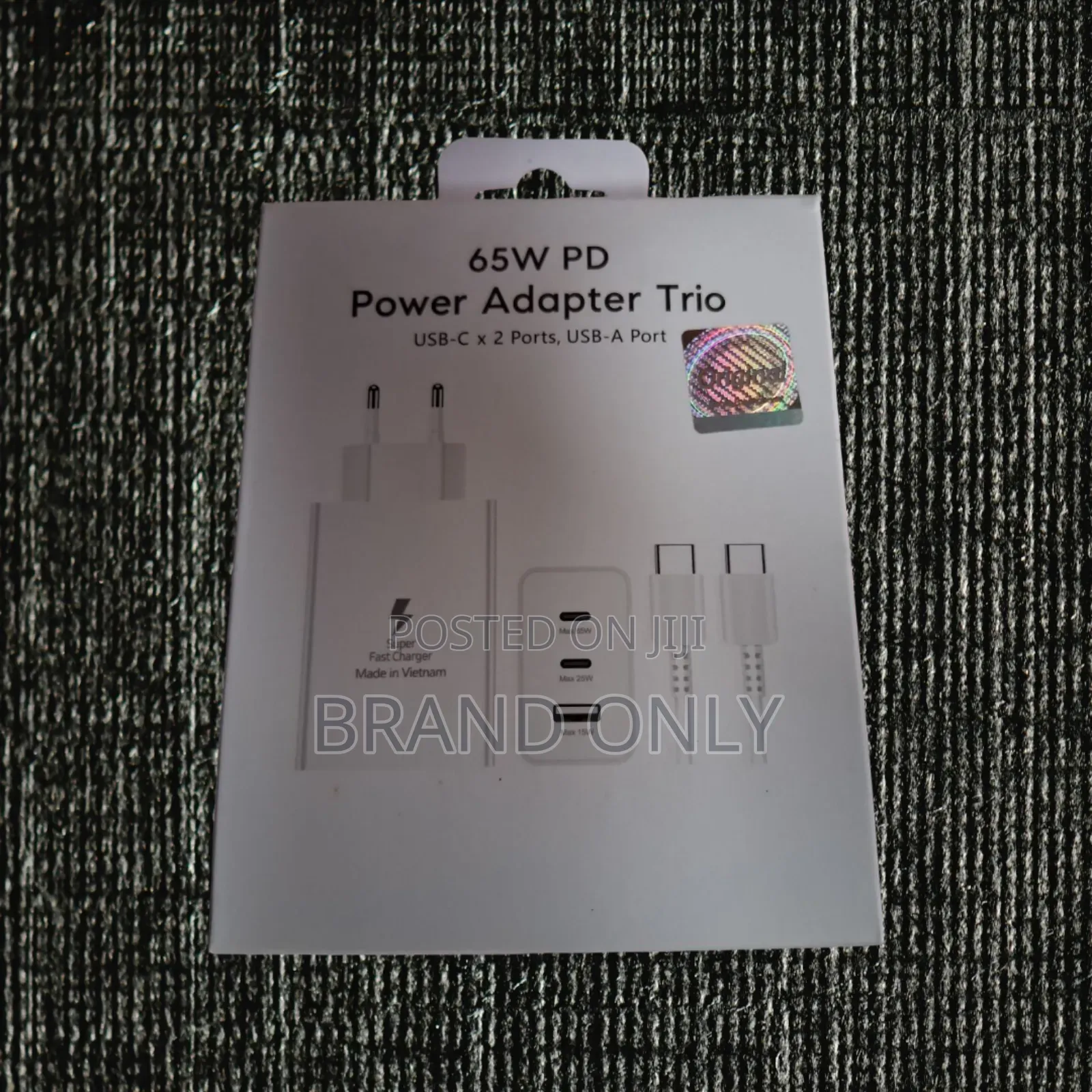 Premium 3-Port Power Adapter Trio (65w Max)