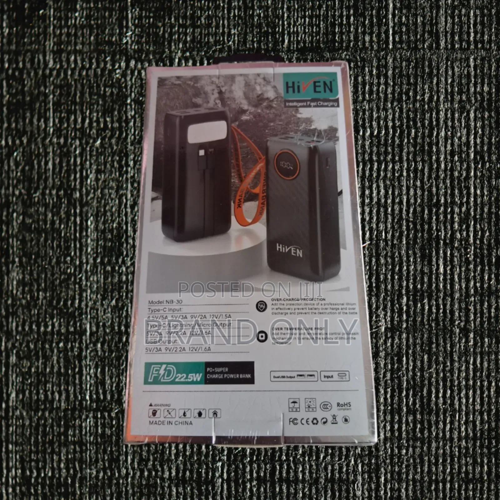 Hiven Nb-30 30,000mah With Digital Battery Display