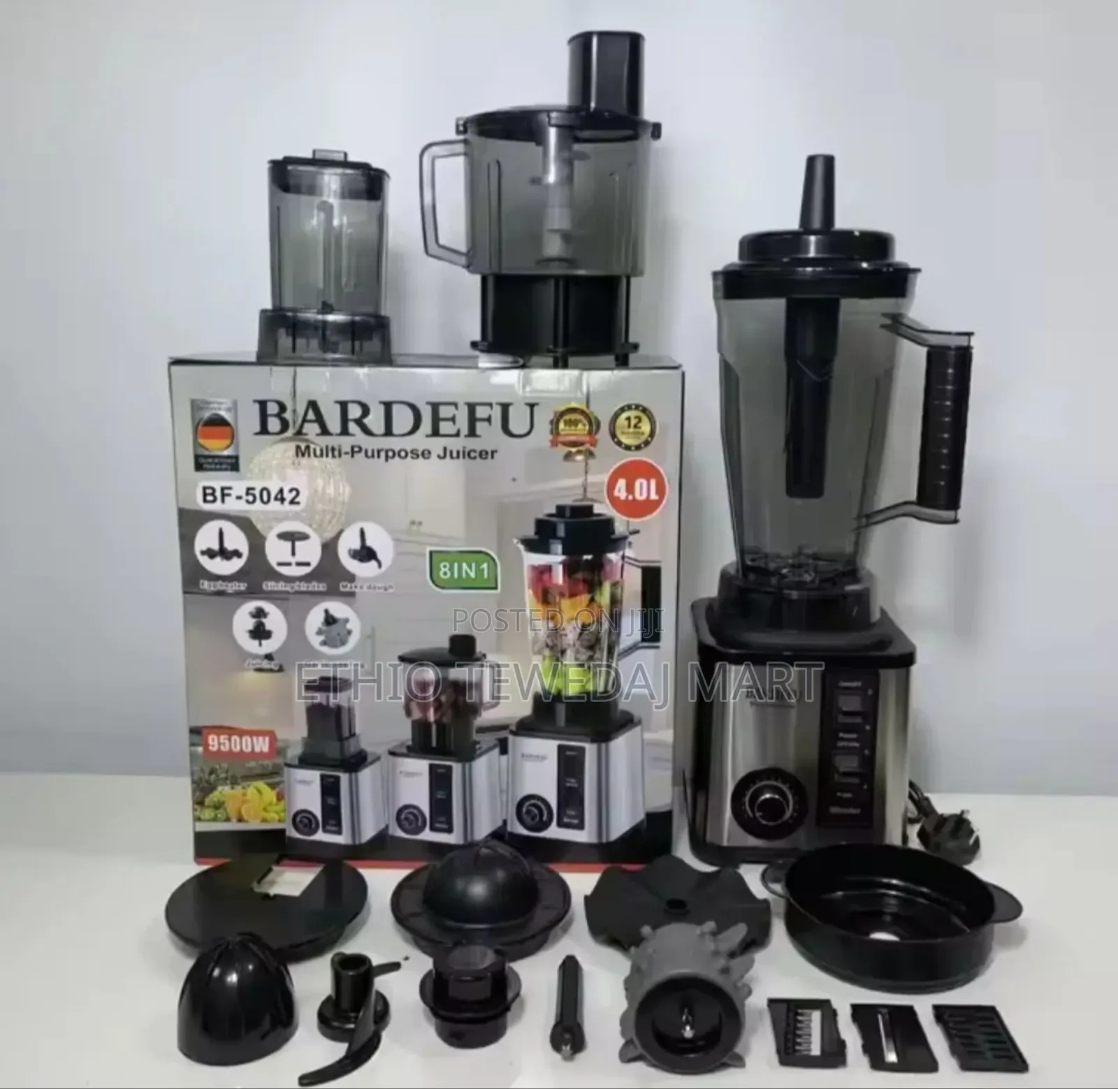 8 in 1 Bardefu 9500w Multifunctional Blender , Meat Grinder and Juicer