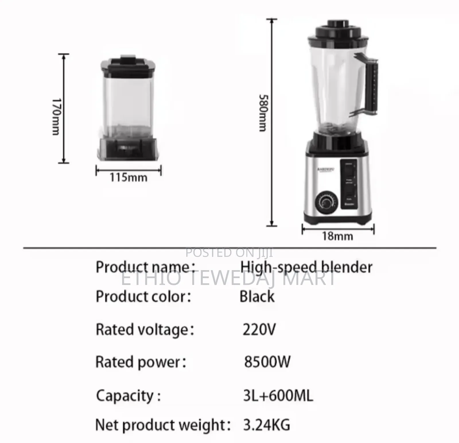 8 in 1 Bardefu 9500w Multifunctional Blender , Meat Grinder and Juicer