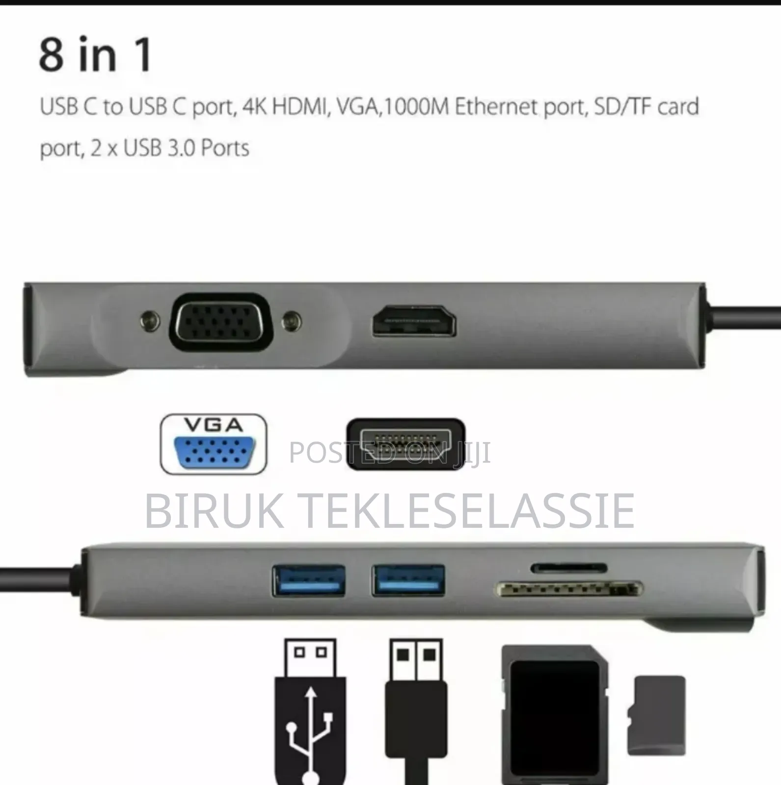 Miicam Usb-c Multi-port Hub 8 In 1