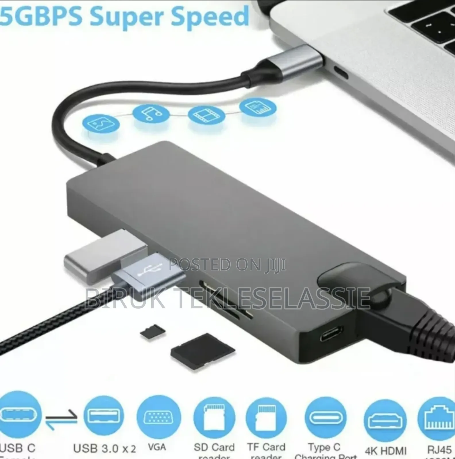 Miicam Usb-c Multi-port Hub 8 In 1