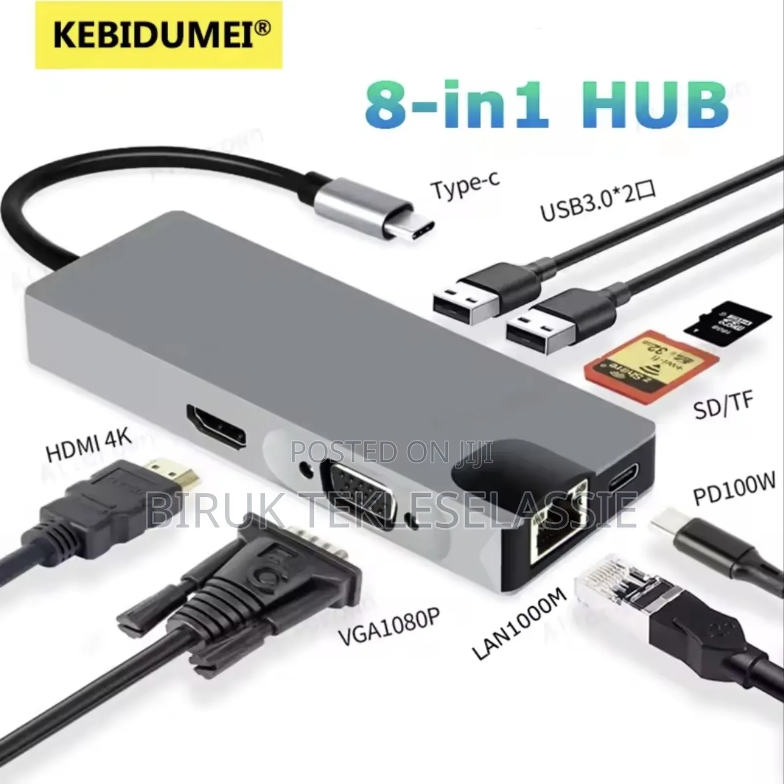 Miicam Usb-c Multi-port Hub 8 In 1