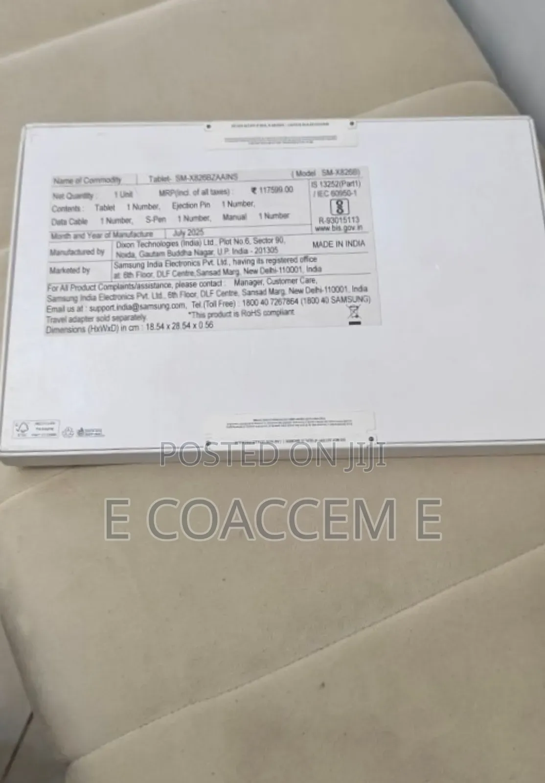 New Samsung Galaxy Tab S10+ 5G 256 GB