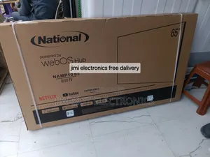 National Smart Tv 65 Inch Andraid Framless 2025 Quality Model Webos