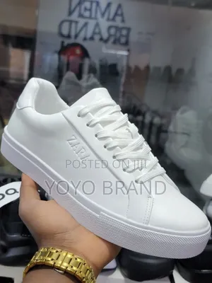 New Arrival Zara White Fashion Lather Shoes