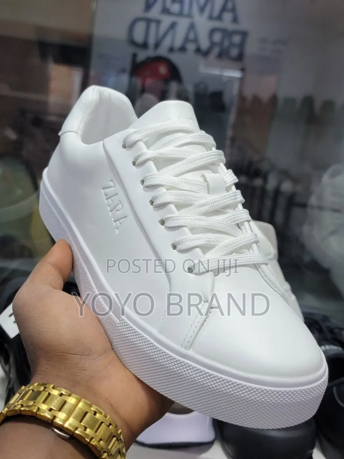 New Arrival Zara White Fashion Lather Shoes