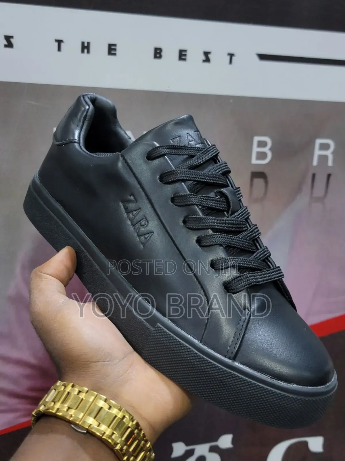New Arrival Zara Triple Black Lather Fashion Shoes