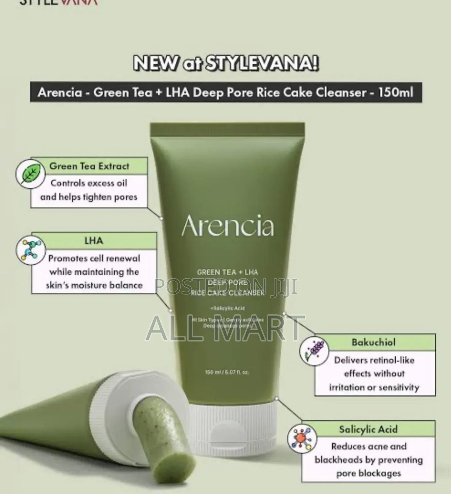 Arencia Green Tea Lha Cleanser