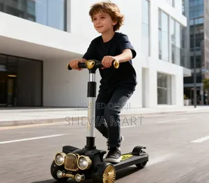 3 Wheel Kick Scooter for Kids Boys Girls | Flashing Led Light Up Wheel