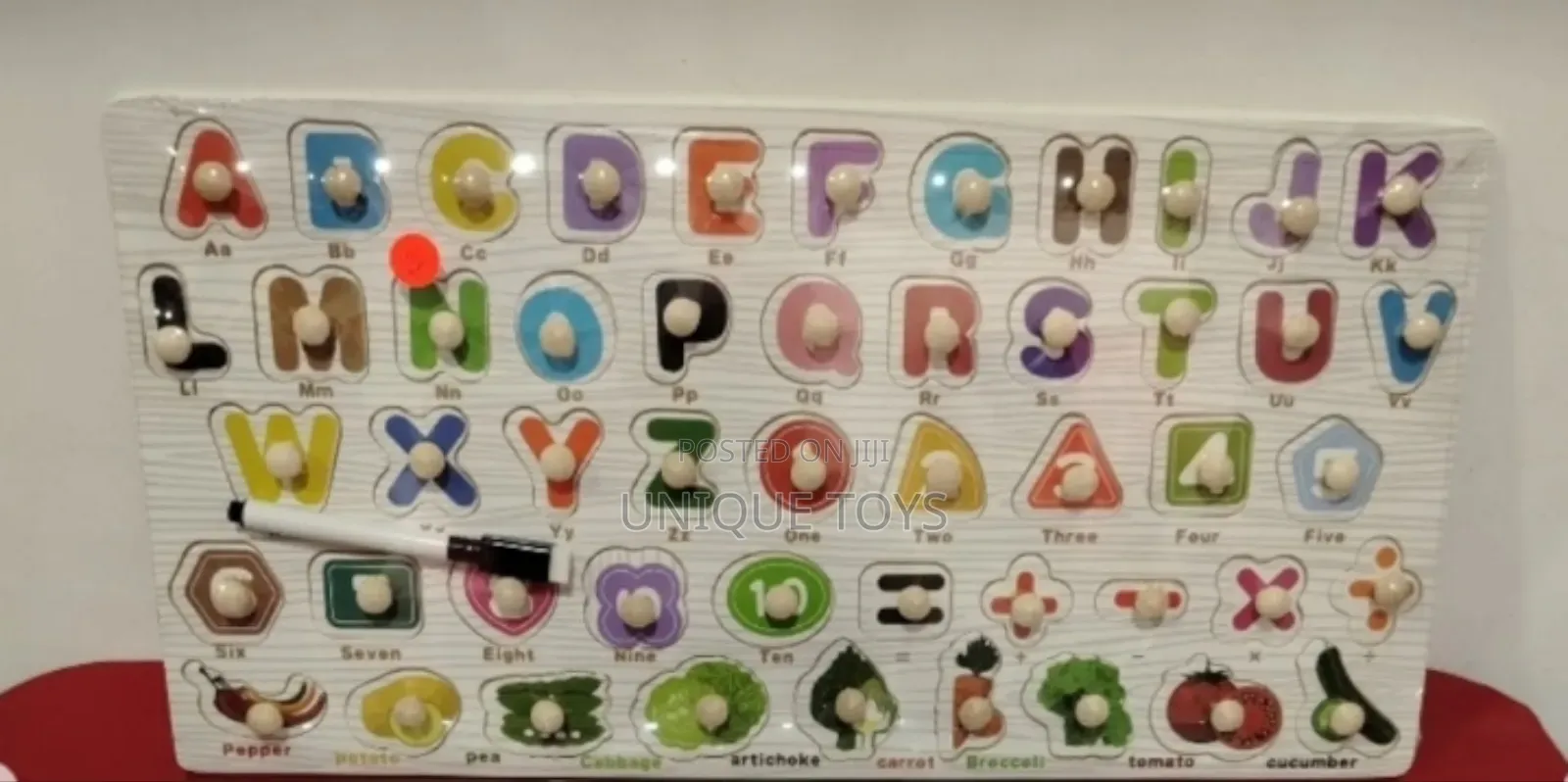 Multifunctional Wooden Learning Board – All-in-One Education Fun