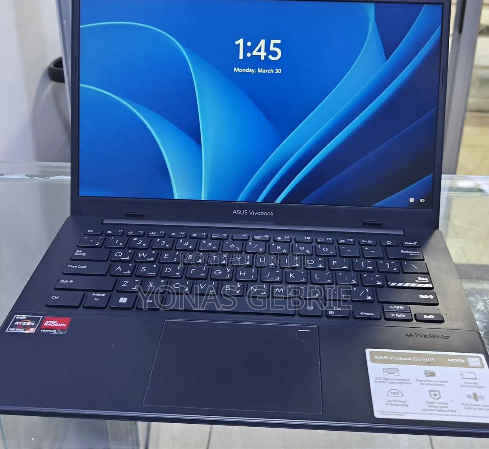 New Laptop Asus 8GB AMD Ryzen 5 SSD 512GB