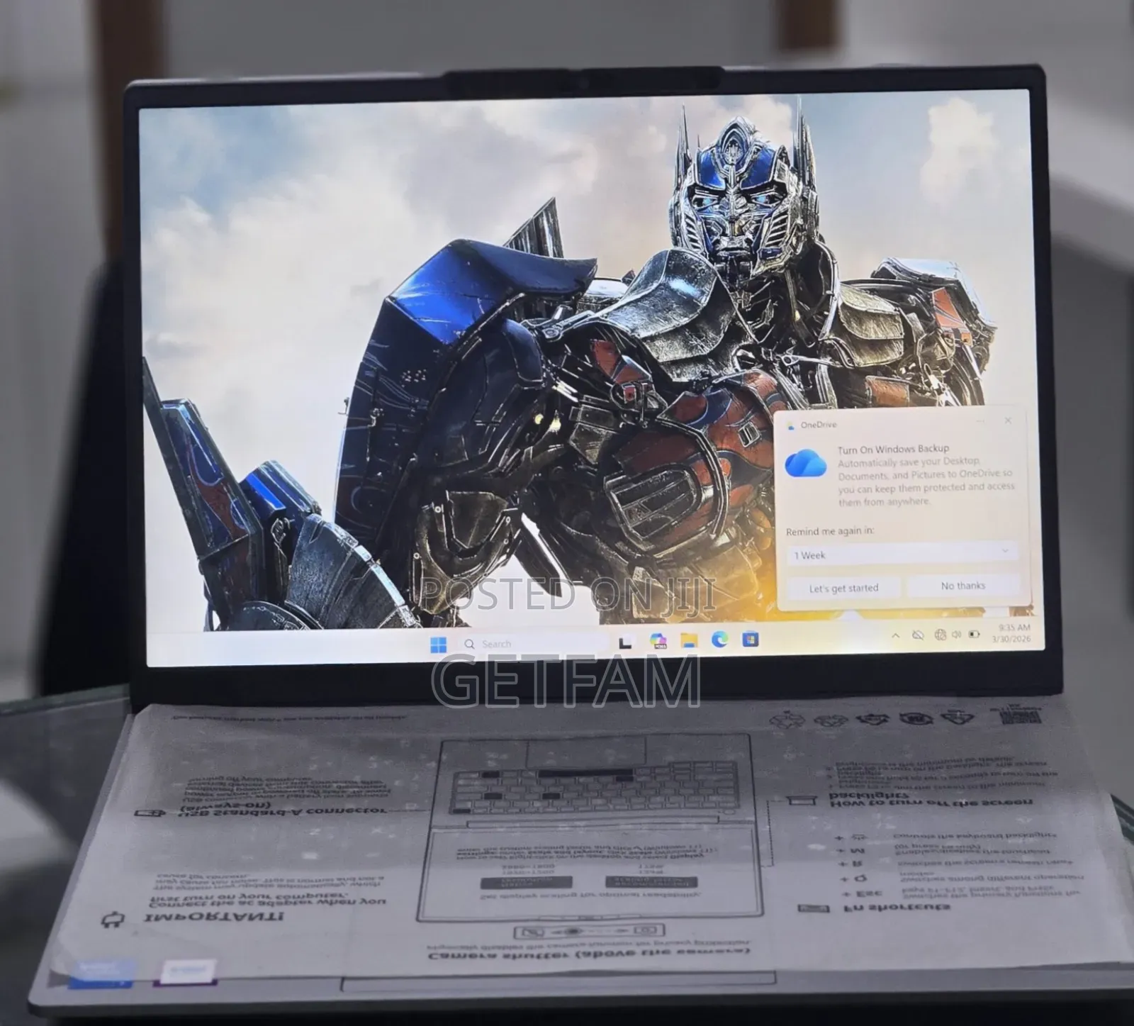 New Laptop Lenovo Ideapad 3 16GB Intel SSD 512GB