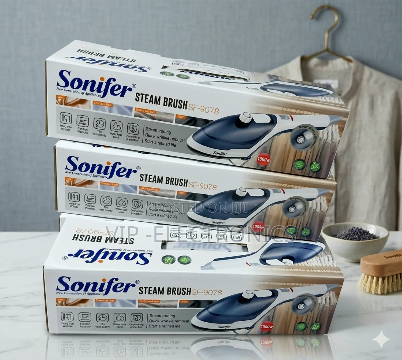 Sonifer Steam Brush 1000w Fast Heating Garment Steamer Iron