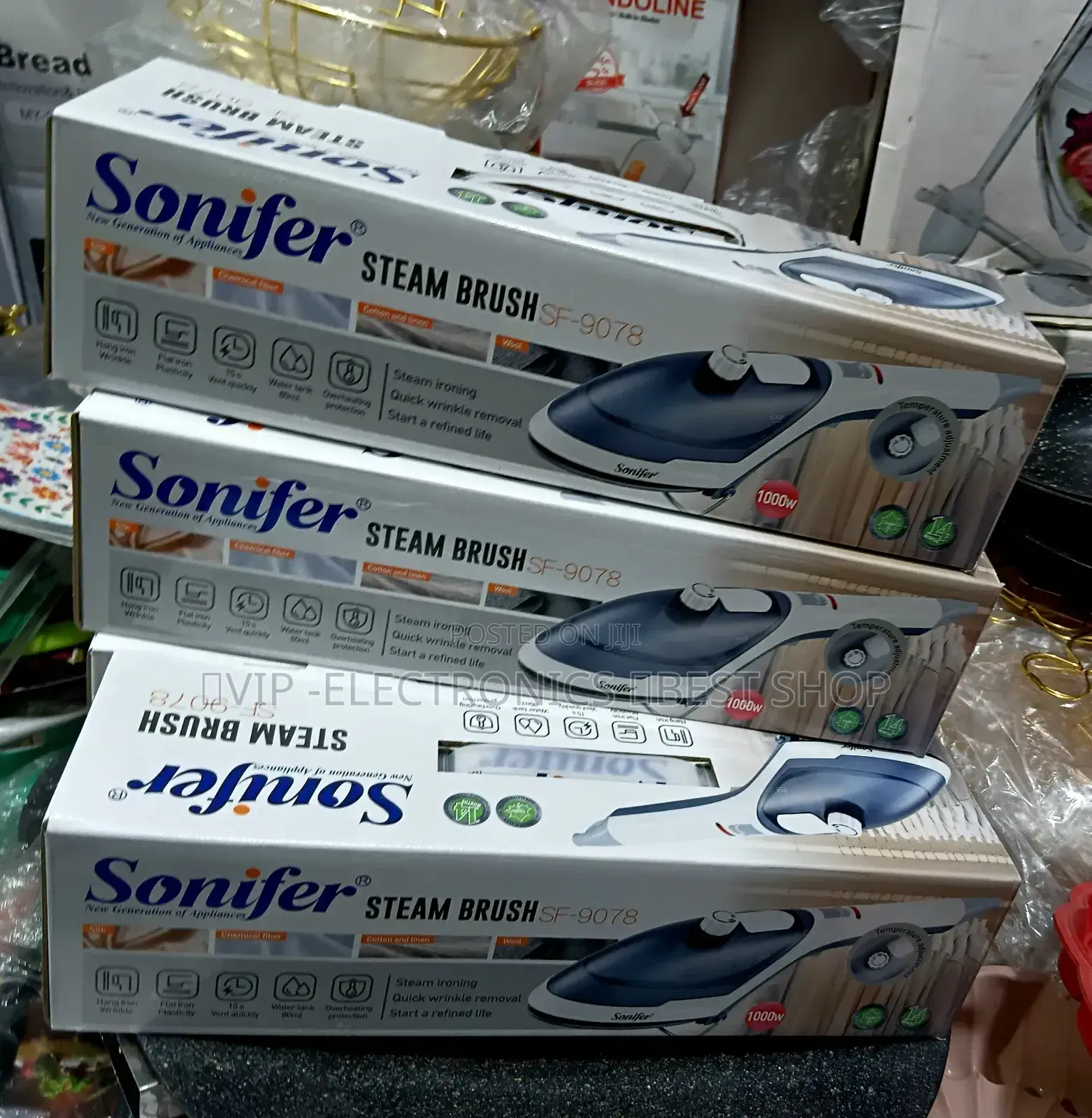 Sonifer Steam Brush 1000w Fast Heating Garment Steamer Iron
