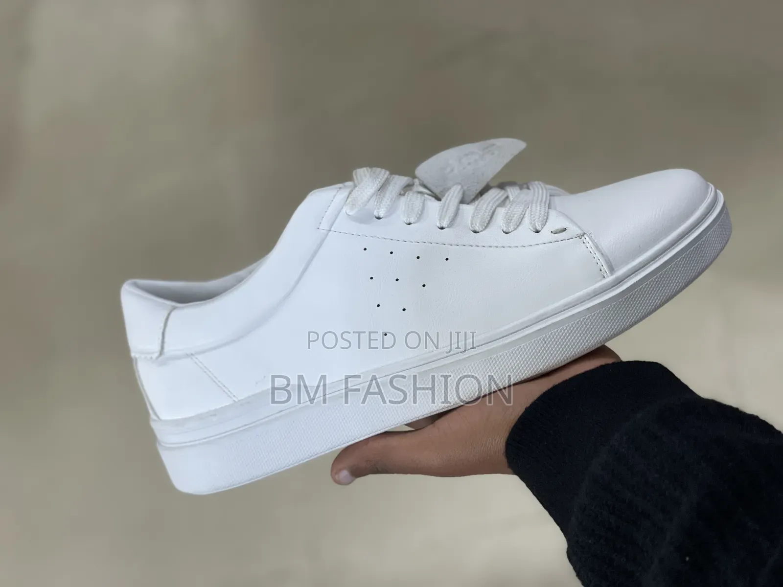 Ecco Minimalist All-White Leather Sneakers
