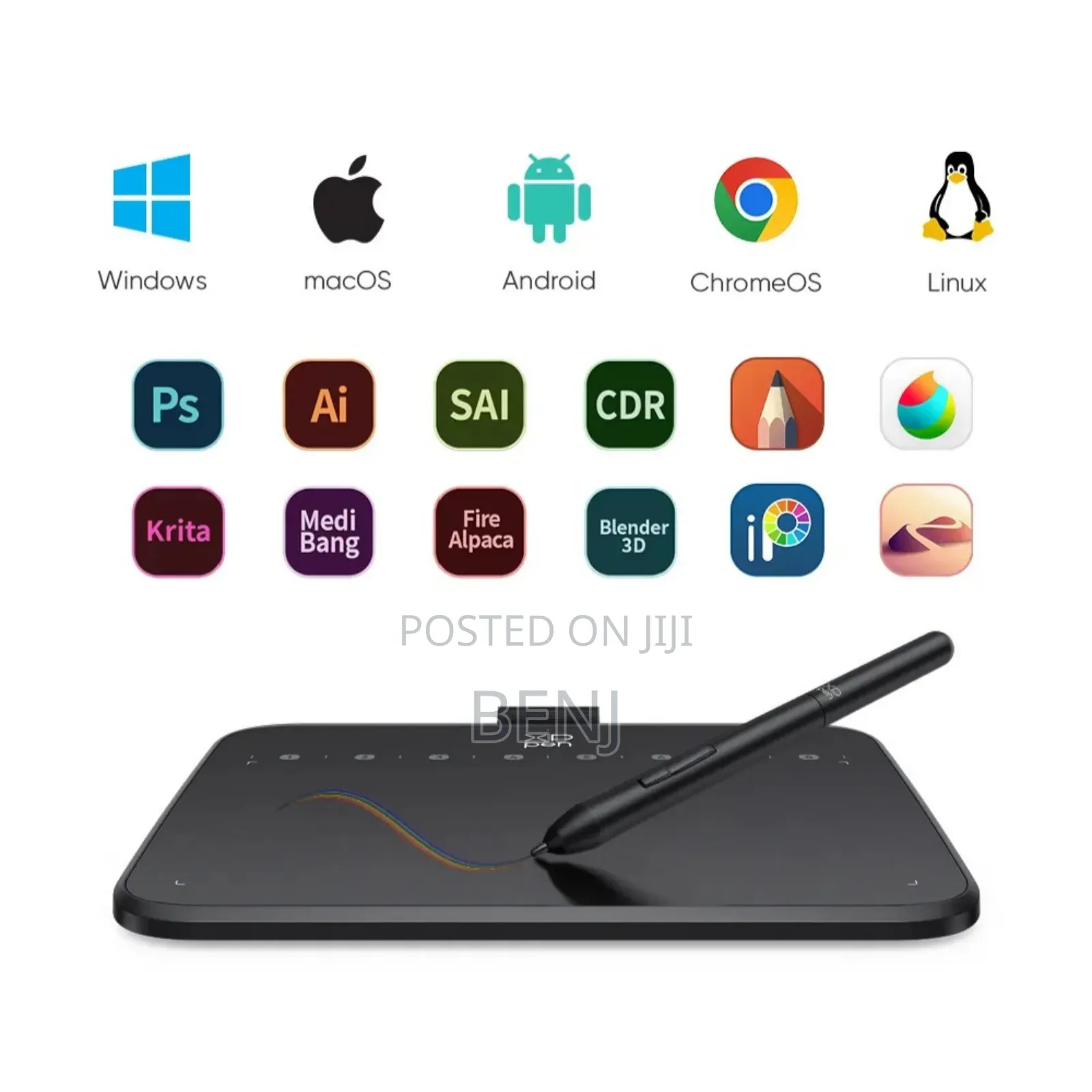 Xp-Pen Deco 640 Drawing Tablet | Illustration | Video Editing | Slim