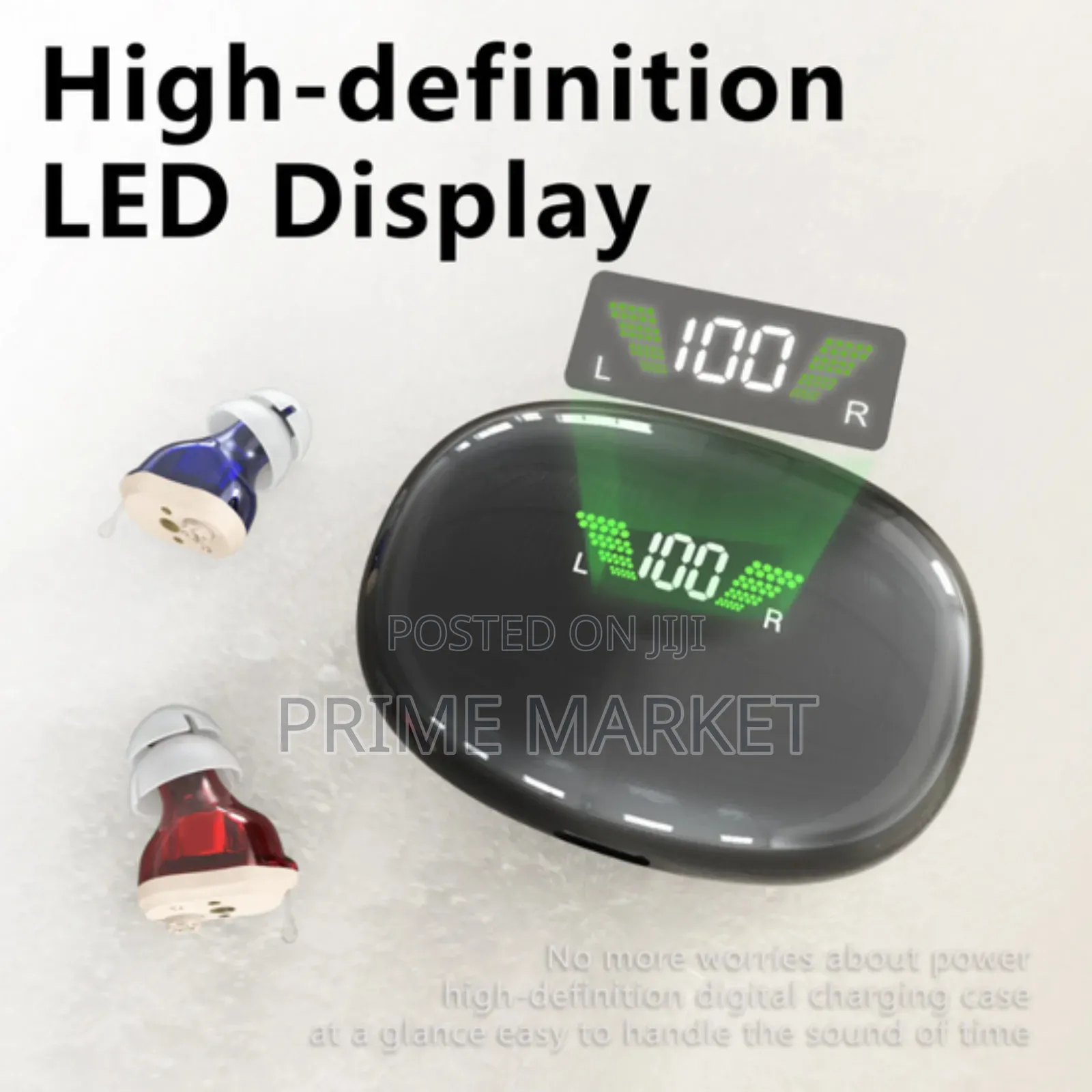 Micro(Cic) Hearing Aid With Smart Noise Canceling Led Charging Case