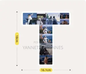 Custom Letter Photo Strip Frame - Personalized Memory Collage