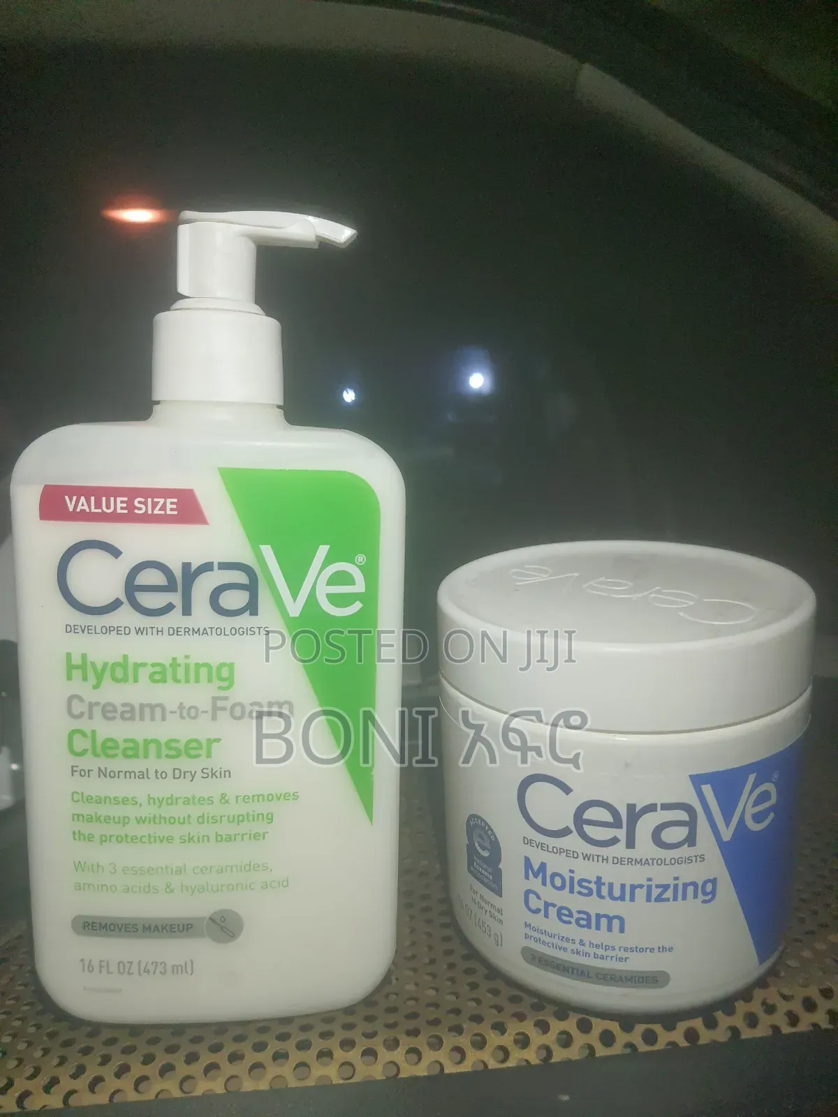 Cerave Hydrating Cleanser and Moisturing Cream