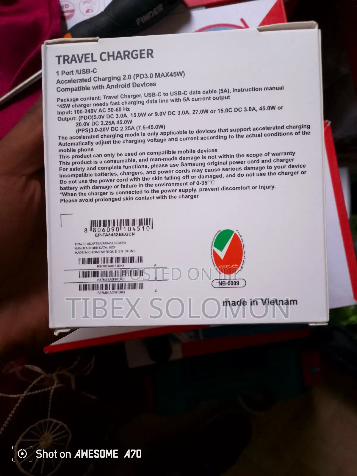 45w Samsung Charge