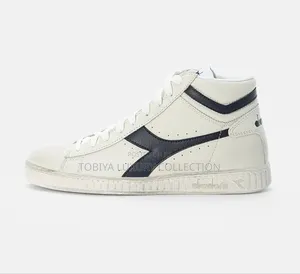 Diadora Game Unisex - High-Top Trainers - White/Blue Caspian Sea