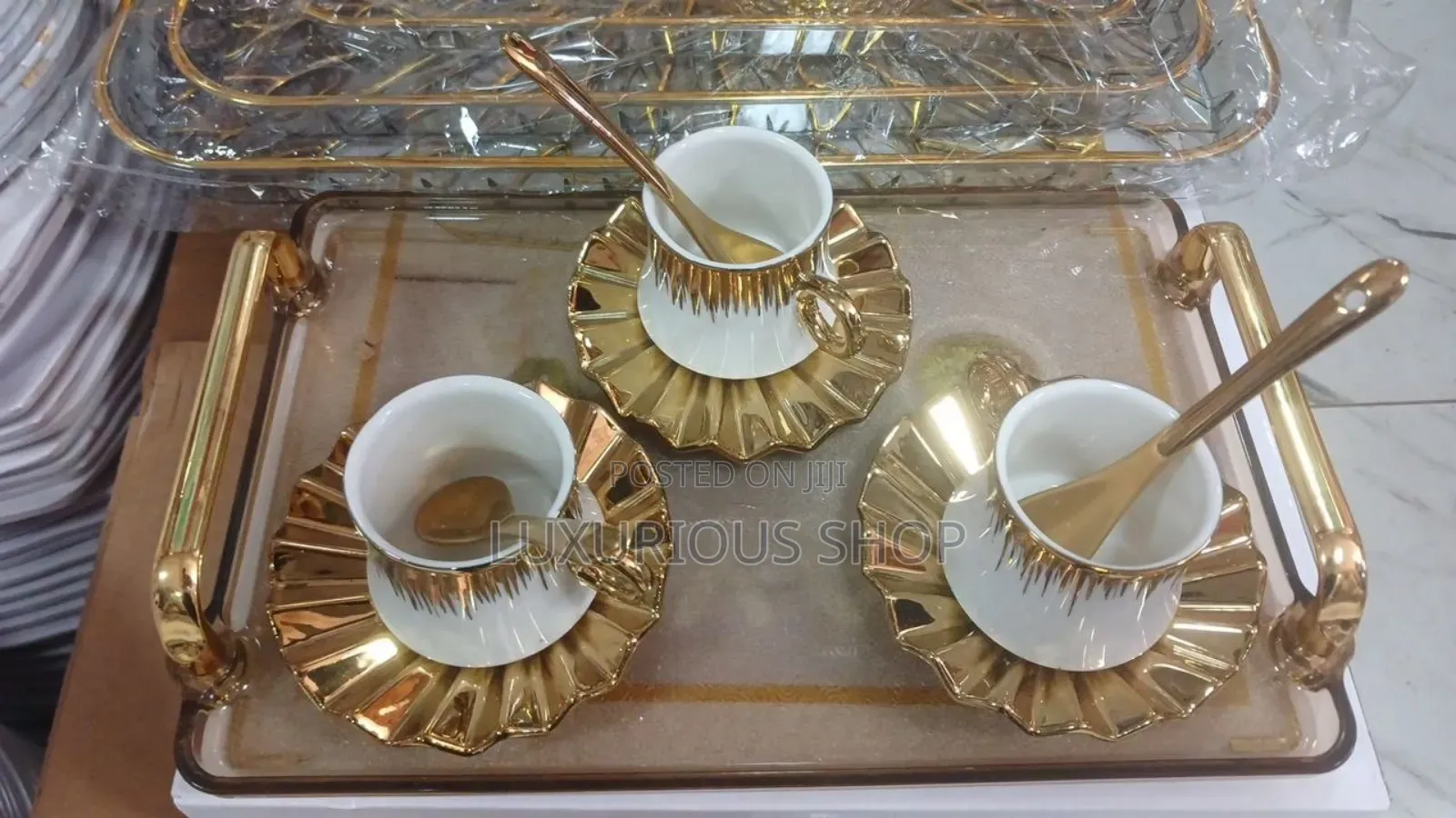 Golden Coffee Set
