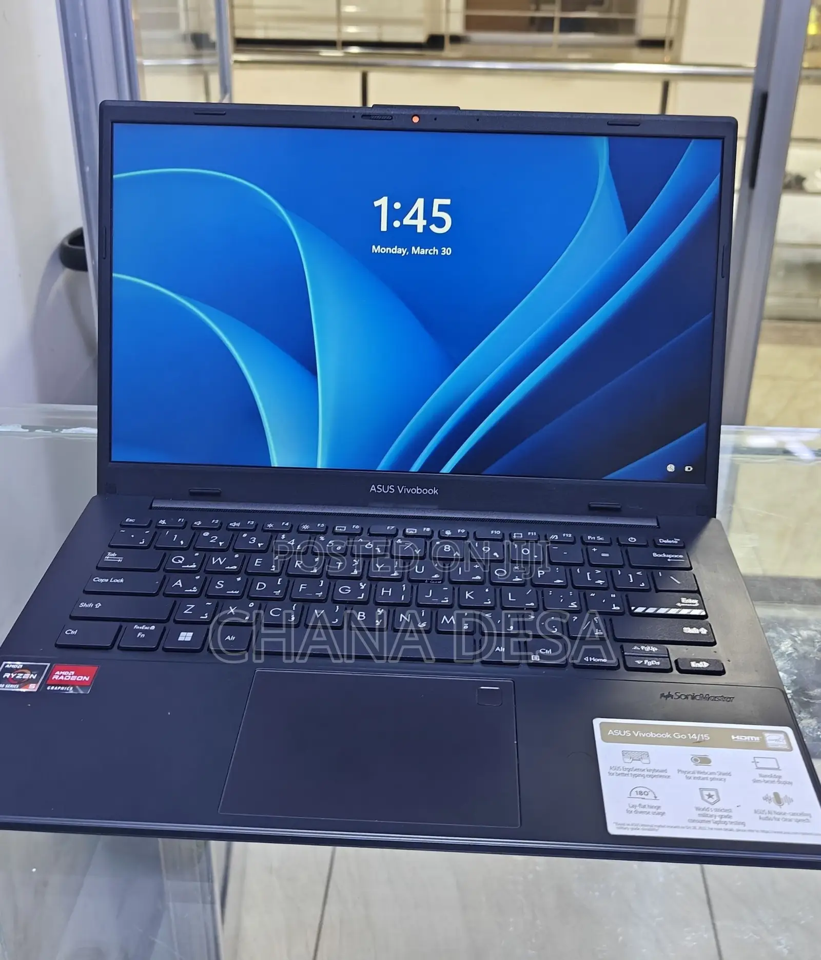 New Laptop Asus 8GB AMD Ryzen 5 SSD 512GB