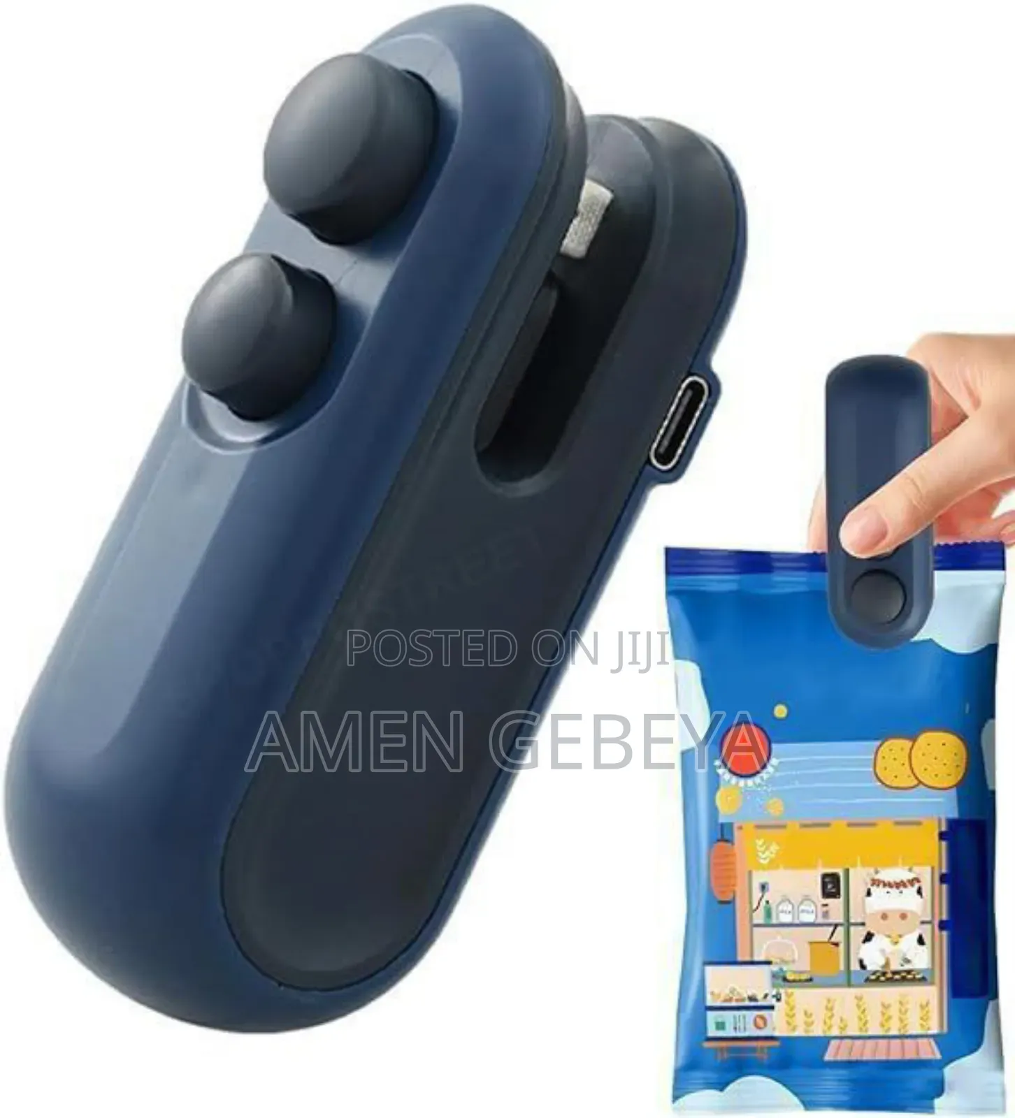 Rechargeable Mini Sealer With Cutter