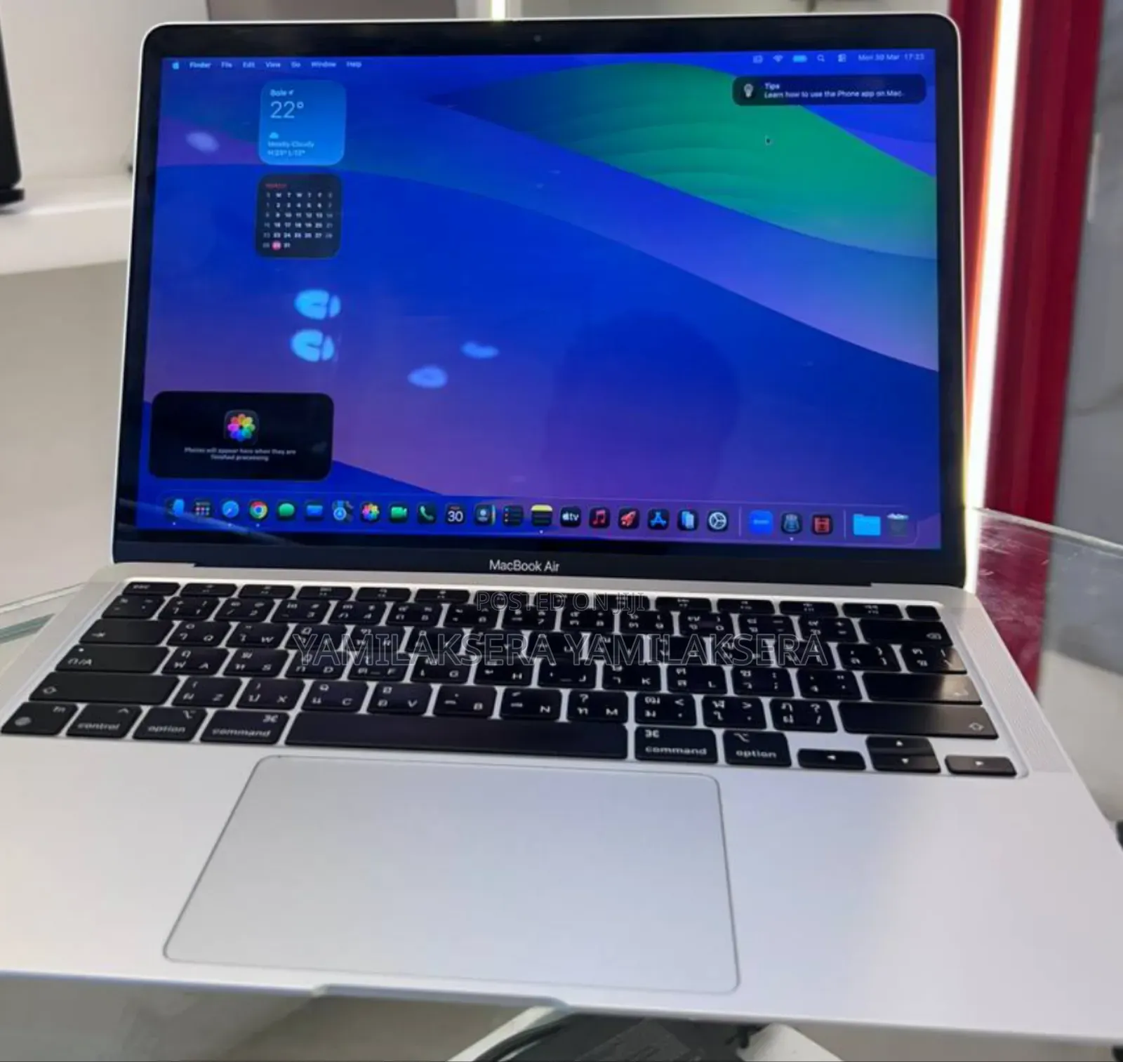 New Laptop Apple MacBook Air 2020 M1 8GB Apple M1 SSD 256GB