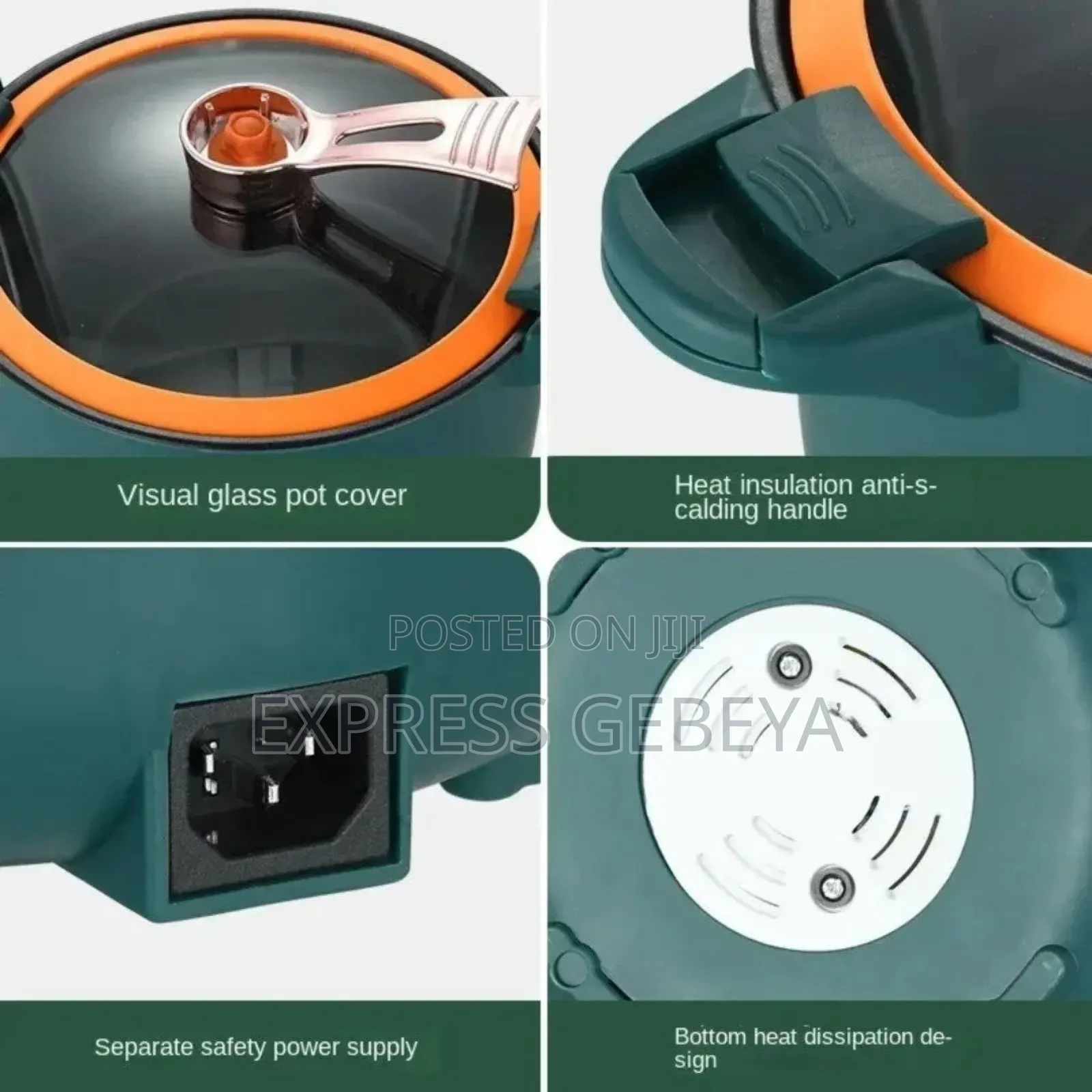 Electric Pressure Mini Pot Steamer በኤሌክትሪክ የሚሰራ ድስት