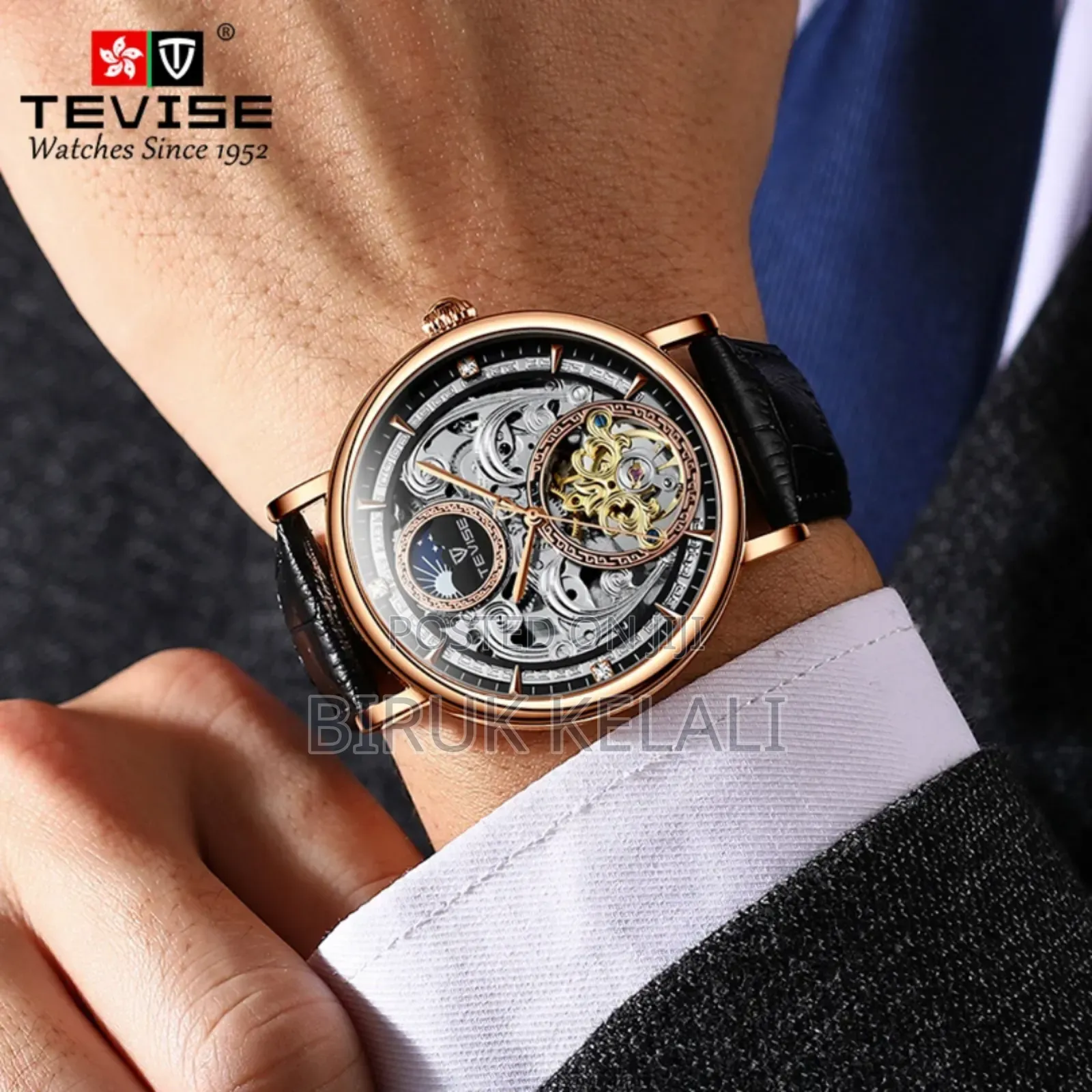Full Skeleton Tevise Watches Available in Stock