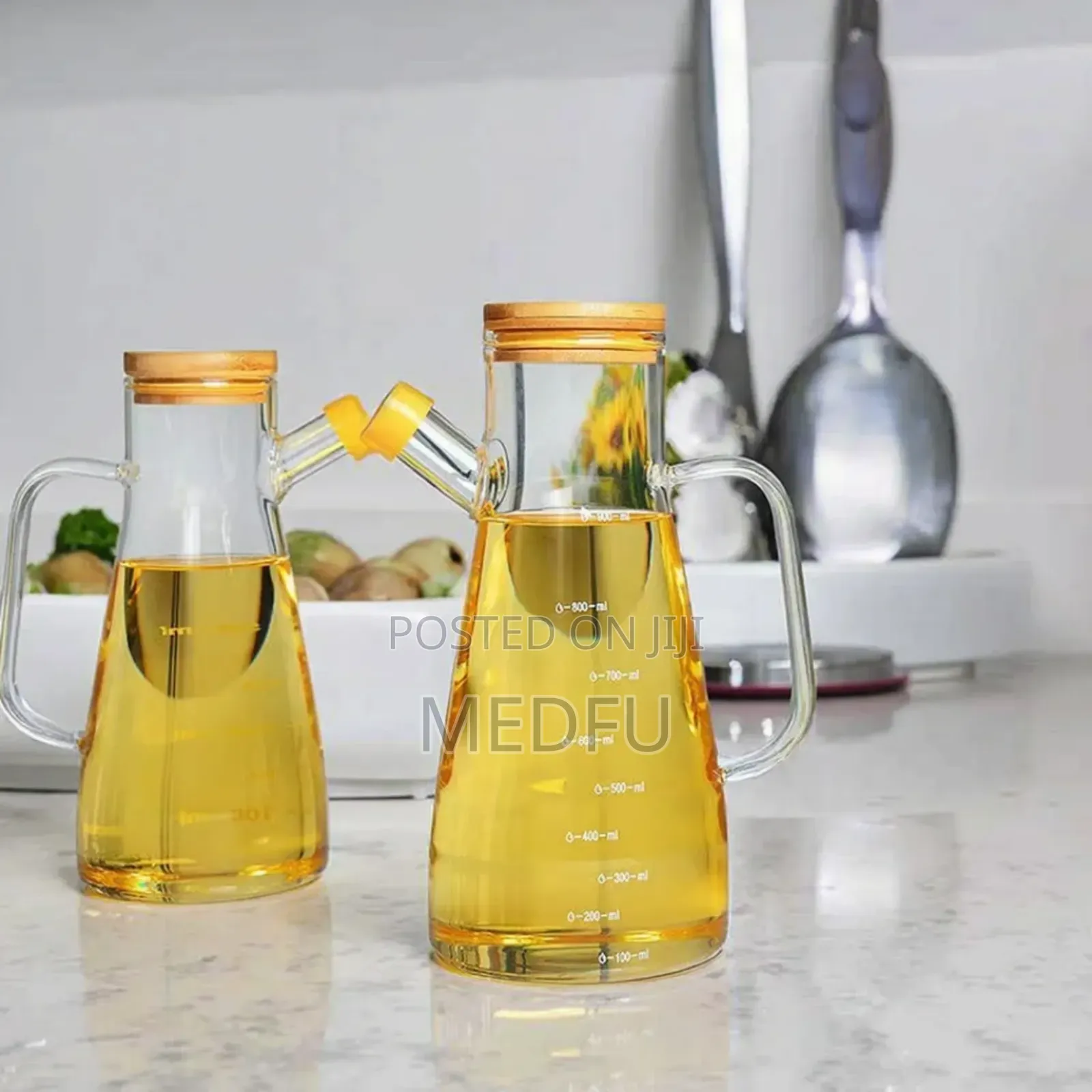 Glass Oil Dispenser Bottle