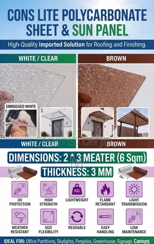 Pc Sheet (Cons Lite Polycarbonate Sheet Sun Panel)