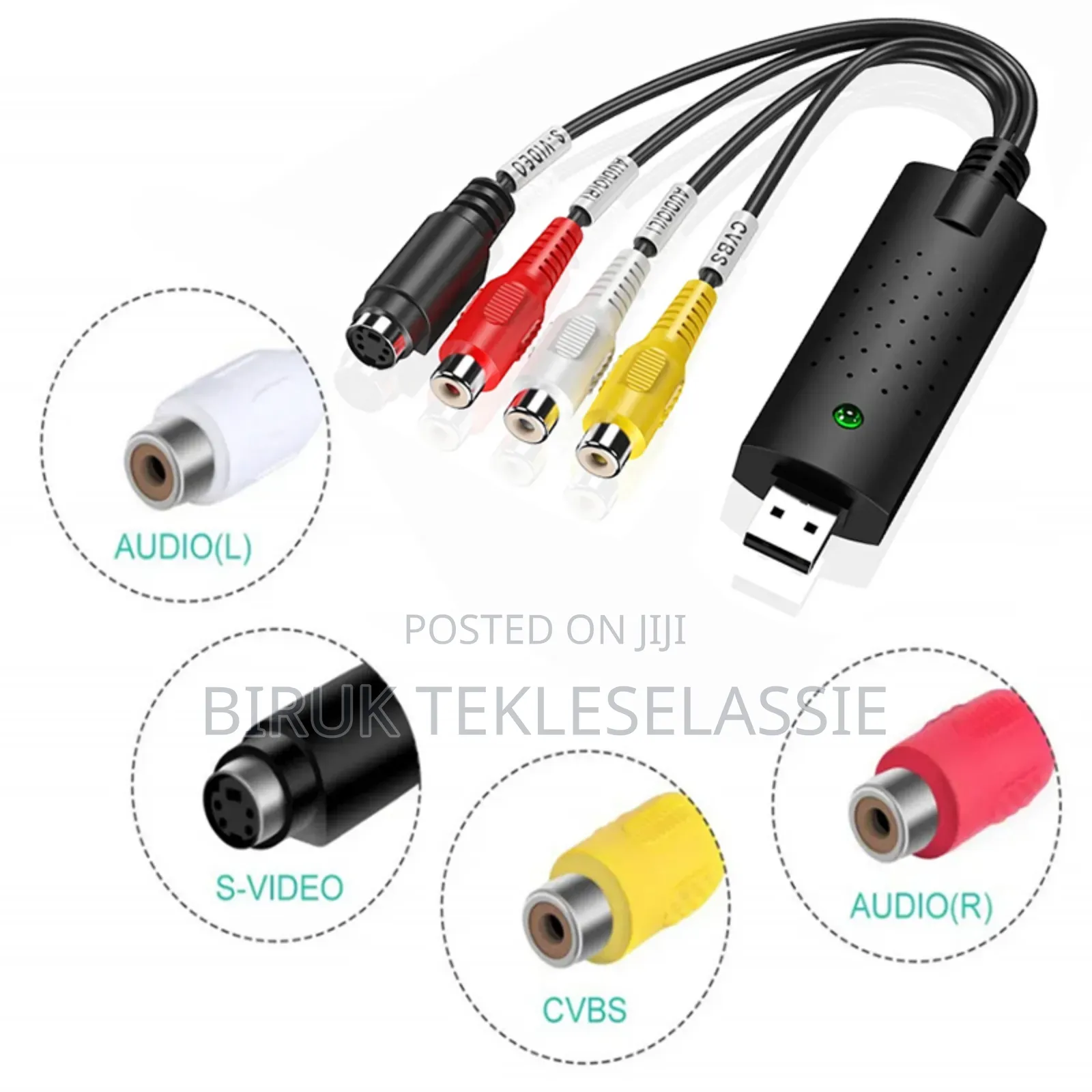 Usb 2.0 to Rca Video Capture Converter for Tv DVD VHS Capture Device