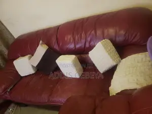 7seater Leather Sofa Pure Leather Slightly Used