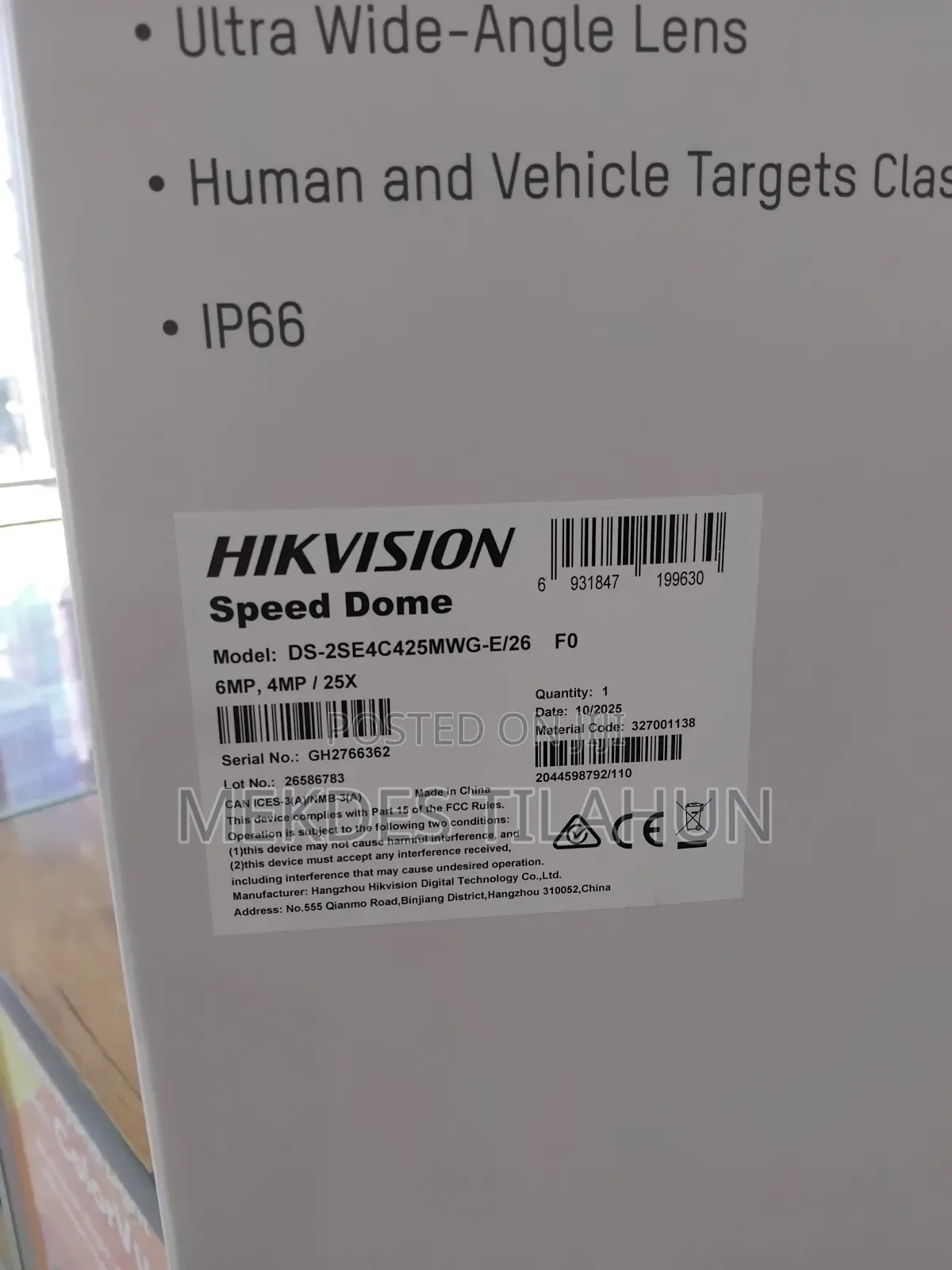 Hikvision Tandemvu 6mp PTZ 100ir Camera