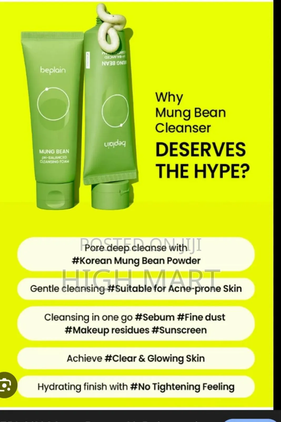Beplain Mung Bean Ph-Balanced Cleansing Foam
