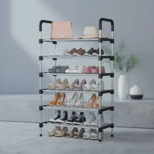 6-Layer Stainless Steel Shoes Rack