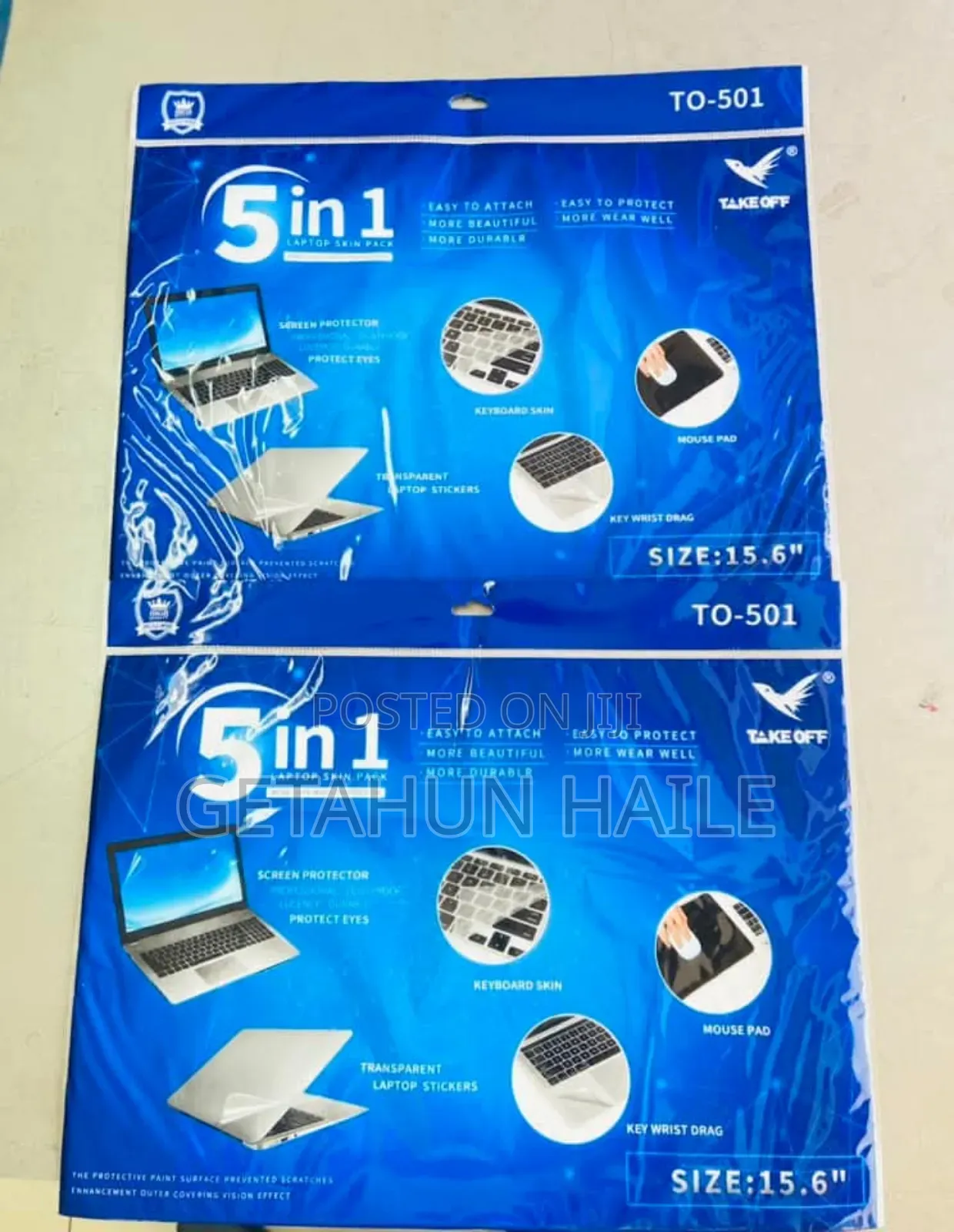 5 in 1 Laptop Skin Pack (Laptop Safety Sticker)