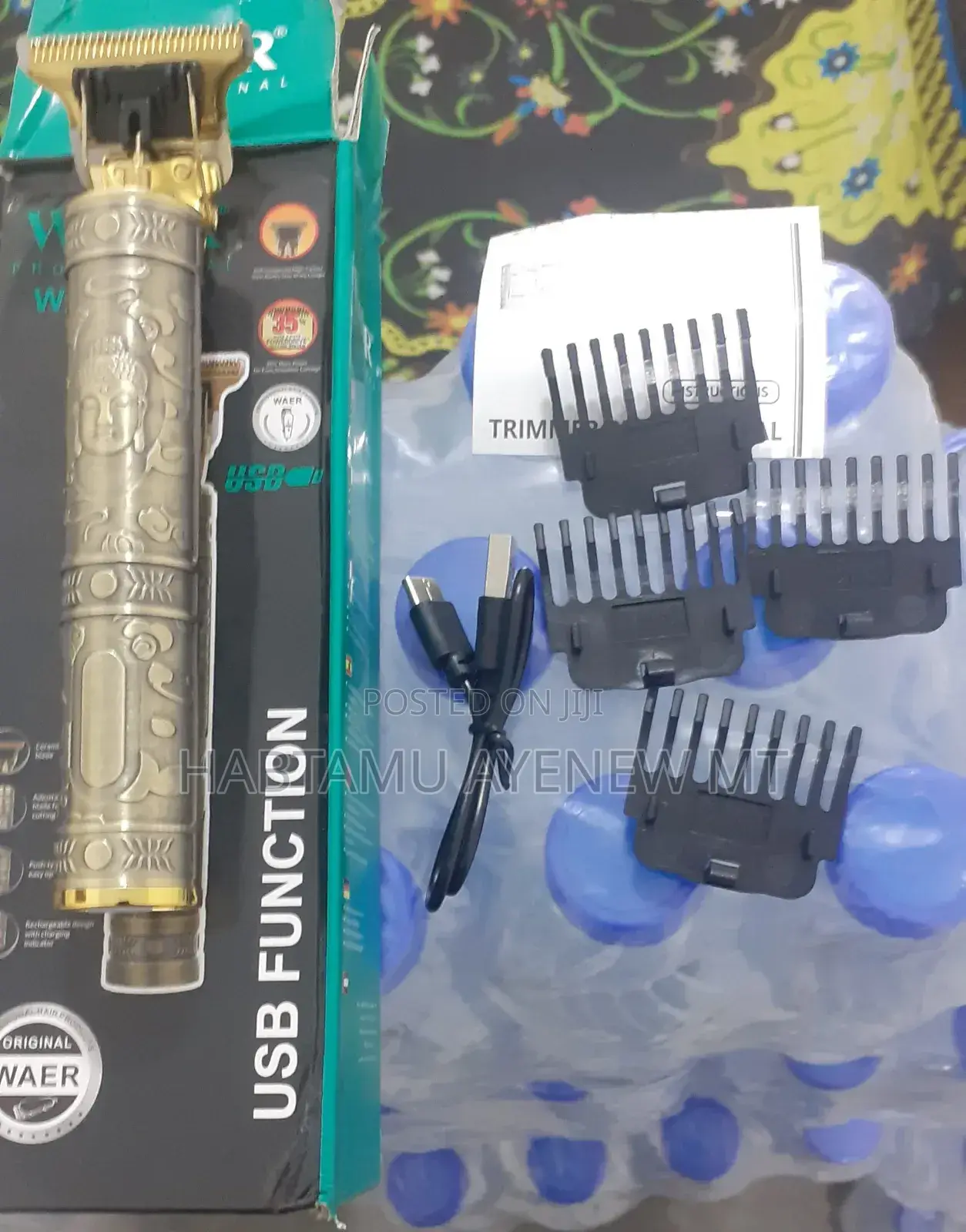 Waer Hair Clipper Trimmer Tondos ዌር የፀጉር ማስተካከያ ቶንዶስ
