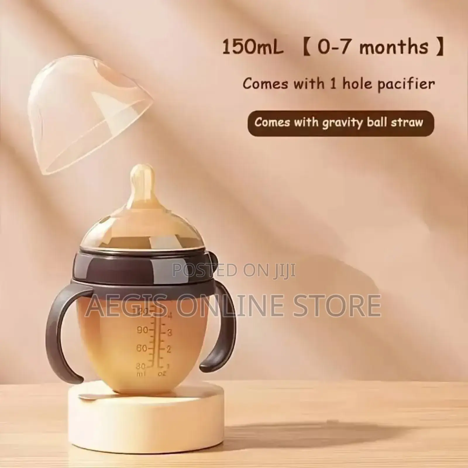 Baby Bottle With Silicone Nipple