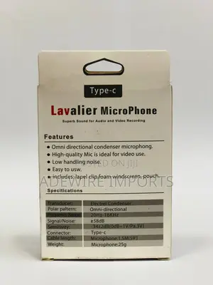 Lavalier Microphone Type C Jh 042 a With Vat
