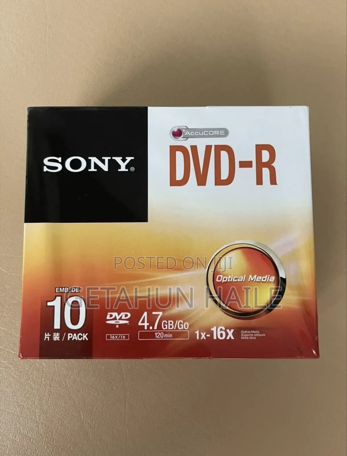 Sony Dvd-r 4.7gb Optical Storage Disc